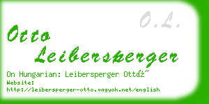 otto leibersperger business card